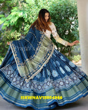 Printed Maslin Cotton Lehenga With Blouse And Dupatta-ISKWNAV18084966