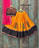 Printed Maslin Cotton Lehenga With Blouse And Dupatta-ISKWNAV18084968