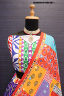 Printed Maslin Cotton Lehenga With Blouse And Dupatta-ISKWNAV18084971