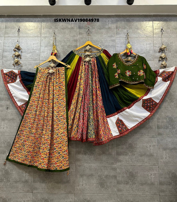 Cotton Lehenga With Blouse And Printed Dupatta-ISKWNAV19084978