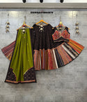 Printed Cotton Lehenga With Blouse And Dupatta-ISKWNAV19084979