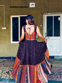 Printed Cotton Lehenga With Blouse And Dupatta-ISKWNAV19084979