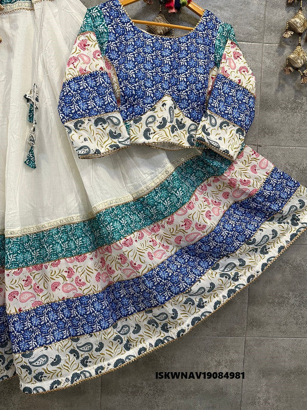 Cotton Lehenga With Blouse And Dupatta-ISKWNAV19084981