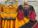 Printed Cotton Lehenga With Blouse And Dupatta-ISKWNAV19084982