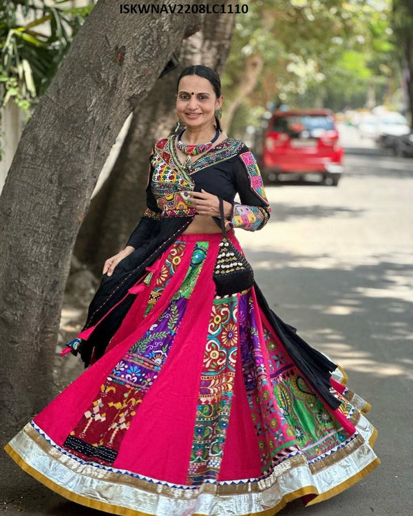 Digital Printed Maslin Cotton Lehenga With Blouse-ISKWNAV2208LC1110