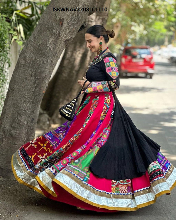 Digital Printed Maslin Cotton Lehenga With Blouse-ISKWNAV2208LC1110