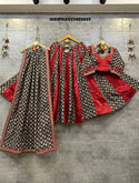 Printed Cotton Lehenga With Blouse And Dupatta-ISKWNAV25085035
