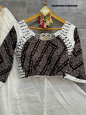 Printed Cotton Lehenga With Blouse And Dupatta-ISKWNAV25085040