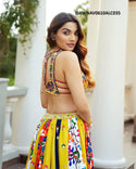 Digital Printed Maslin Cotton Lehenga With Blouse And Georgette Dupatta-ISKWNAV0610ALC035