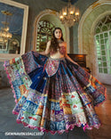 Digital Printed Butter Silk Lehenga With Blouse And Dupatta-ISKWNAV0610ALC1037