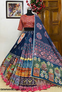 Digital Printed Butter Silk Lehenga With Blouse And Dupatta-ISKWNAV0610ALC1037