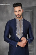 Men's Silk Kurta With Cotton Pajama-ISKM30115501