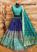 Brocade Lehenga With Silk Blouse And Banarasi Silk Dupatta-ISKWLH08125740
