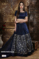 Sequined Net Lehenga With Blouse And Dupatta-ISKWLH18121115