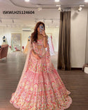 Embroidered Georgette Lehenga With Blouse And Dupatta-ISKWLH25124604