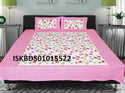 Printed Cotton Bedsheet With Pillow Cover-ISKBDS01015522