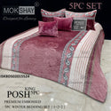 Embossed 5Pc Imported Warm Bedding Set-ISKBDS02015524
