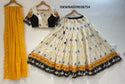 Patola Printed Cotton Lehenga With Blouse And Dupatta-ISKWNAV09038754