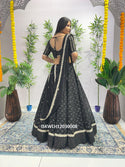 Embroidered Georgette Lehenga With Padded Blouse And Dupatta-ISKWLH12030008