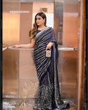 Embroidered Georgette Saree With Blouse-ISKWSR19038591