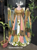Rayon Cotton lehenga With Blouse And Printed Silk Shrug-ISKWLH01041756