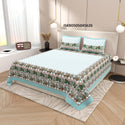 Printed Cotton Jumbo Bedsheet With Pillow Cover-ISKBDS05045626