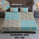 Printed Cotton Double Bedsheet With Pillow Cover-ISKBDS05045630