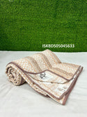 Printed Cotton Double Bed Reversible Cover-ISKBDS05045633