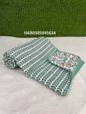 Printed Cotton Double Bed Reversible Cover-ISKBDS05045634