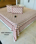 Cotton Jambo Kingsize Bedsheet With Pillow Cover-ISKBDS05045606
