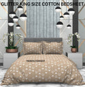 Glitter Kingsize Cotton Bedsheet-ISKBDS15045647