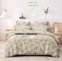 Glace Cotton Bedsheet With Pillow Cover And Reversible Comforter-ISKBDS15045650