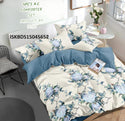 Glace Cotton Bedsheet With Pillow Cover And Reversible Comforter-ISKBDS15045652
