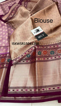 Zari Weaved Tissue Blend Saree With Blouse-ISKWSR15041268