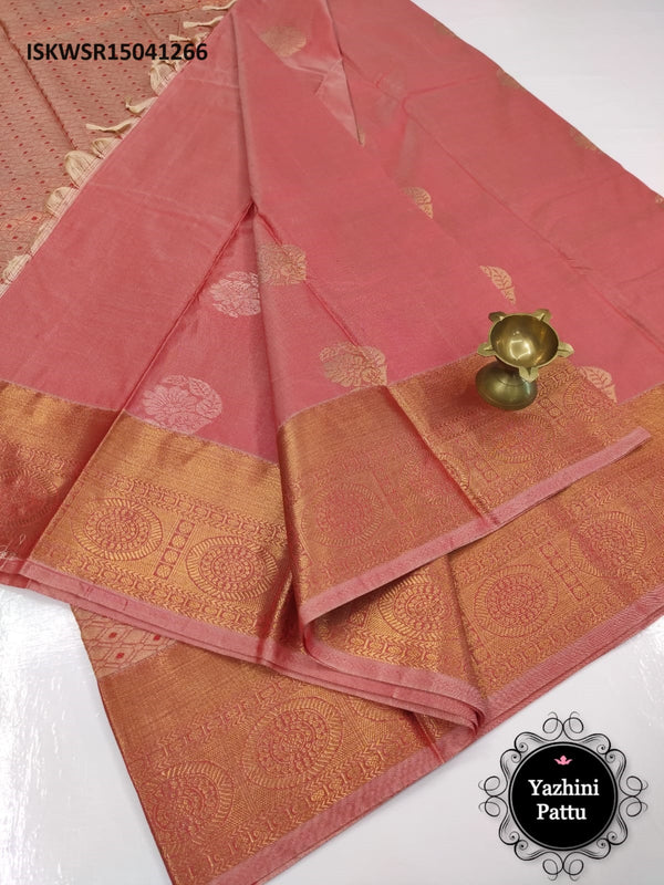 Zari Weaved Silk Saree With Blouse-ISKWSR15041266