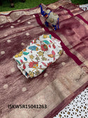 Handloom Crushed Tissue Saree Blouse-ISKWSR15041263