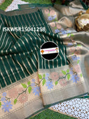 Gadwal Silk Saree With Contract Blouse-ISKWSR15041258