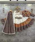 Rayon Cotton Lehenga With Blouse And Printed Cotton Dupatta-ISKWNAV17043499
