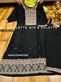Maslin Kurti With Pant And Digital Printed Silk Dupatta-ISKWSU2204NP2260