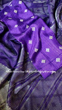 Printed Zari Stripes Silk Saree With Munga Silk Blouse-ISKWSR2304HS2895