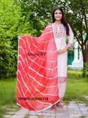 Rayon Kurti With Pant And Lehariya Printed Dupatta-ISKWSU23046718