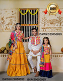 Couple's Wear And Kid's Lehenga Choli And Kurta Pajama Set-ISKWLH29050099/ISKM29050099/ISKWKD29050099