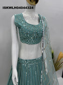 Embroidered Georgette Lehenga With Blouse And Net Dupatta-ISKWLH04044324