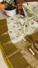 Banarasi Handloom Kora Organza Silk Saree With Blouse-ISKWSR220487225