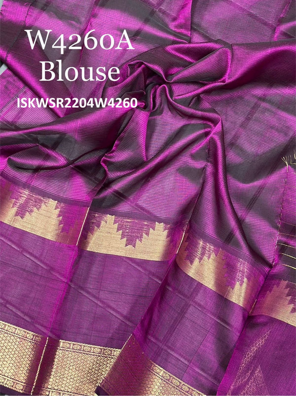 Zari Weaved Handloom Silk Saree With Blouse-ISKWSR2204W4260