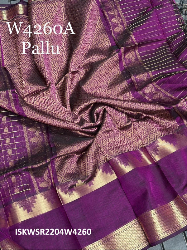 Zari Weaved Handloom Silk Saree With Blouse-ISKWSR2204W4260