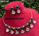Pure Copper Kundan Jewelry Set-ISKJW2904PK-S92