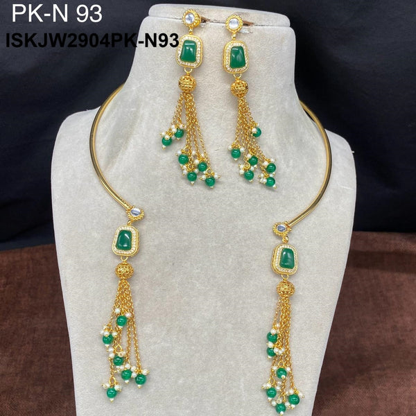 Kundan Jewelry Set-ISKJW2904PK-N93