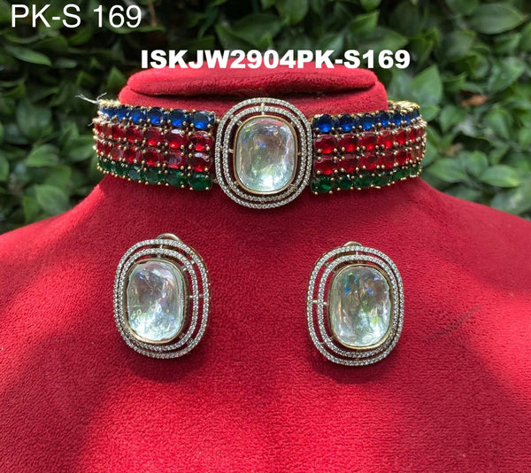 Kundan Jewelry Set-ISKJW2904PK-S169
