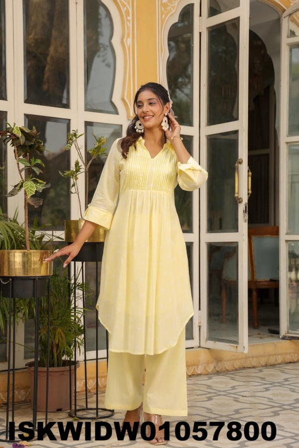 Sequined Malmal Cotton Co-Ord Set-ISKWIDW01057800